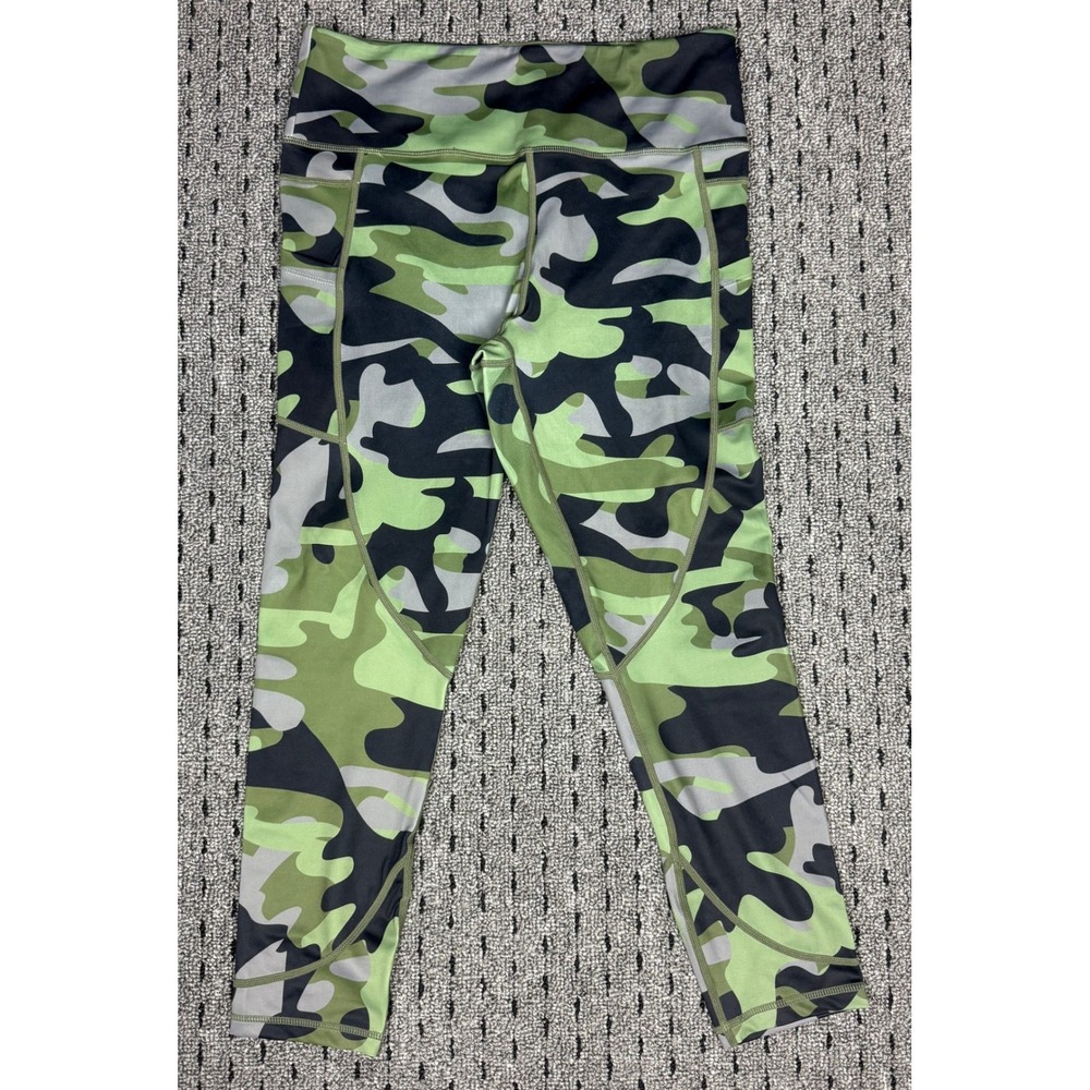 Zyia Active Camo Pocket‎ Capris Leggings Athletic Workout Womens Size 12